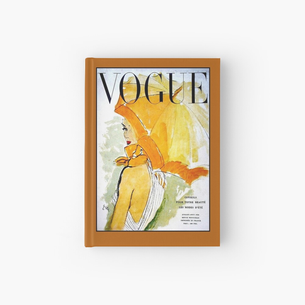 VOGUE : Vintage 1950 Magazine Advertising Print Hardcover Journal