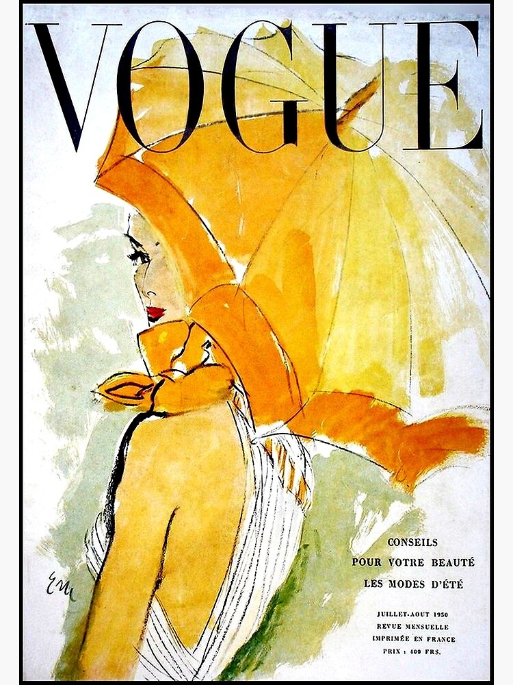 VOGUE : Vintage 1950 Magazine Advertising Print by posterbobs