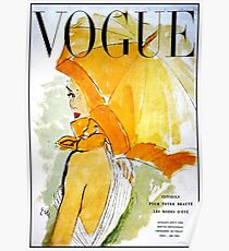 VOGUE : Vintage 1950 Magazine Advertising Print Poster