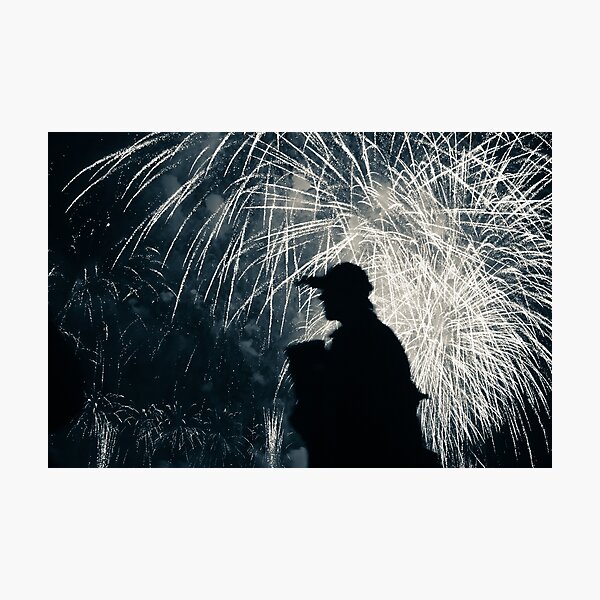 Firework traveler Photographic Print