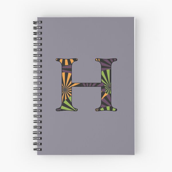 Item preview, Halloween Pinwheel Letter H Monogram designed and sold by vickennobile.