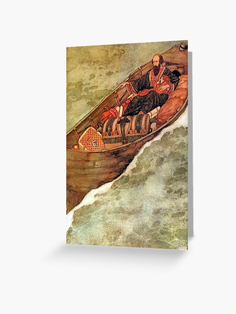 Deep Sea - The Tempest - Edmund Dulac Postcard for Sale by forgottenbeauty