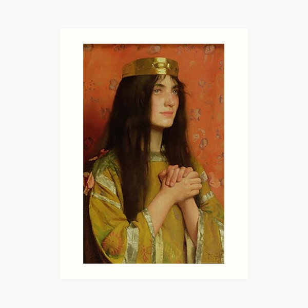 La Reine Clothilde - Thomas Cooper Gotch Art Print