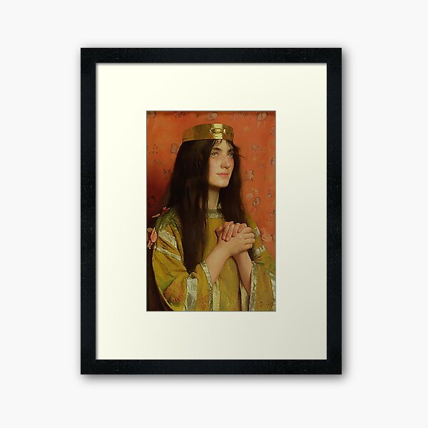 La Reine Clothilde - Thomas Cooper Gotch Framed Art Print