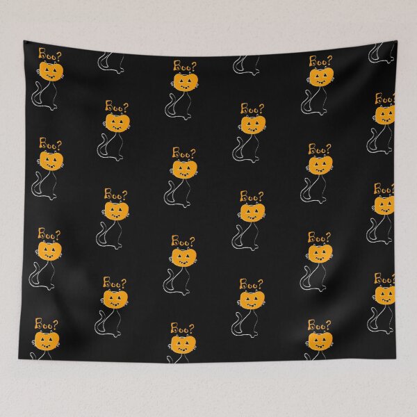 Item preview, Halloween Undercover Kitty Pumpkin design designed and sold by patjila.