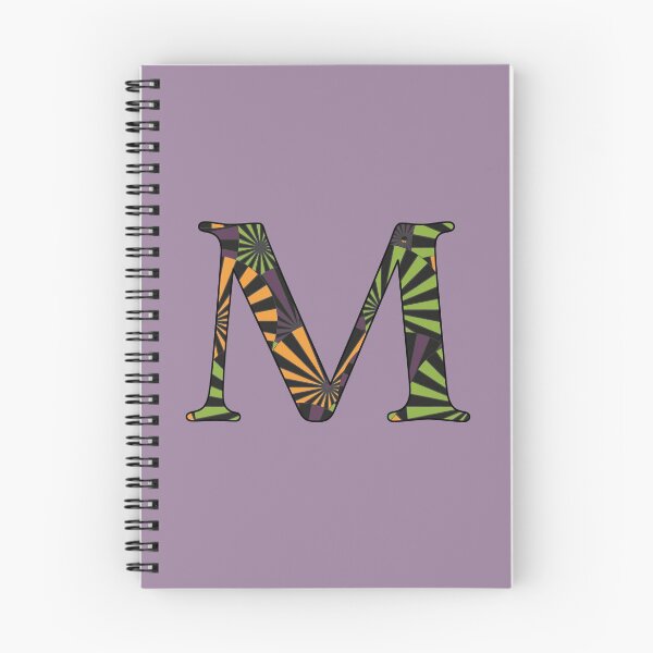 Item preview, Halloween Pinwheel Letter M Monogram designed and sold by vickennobile.