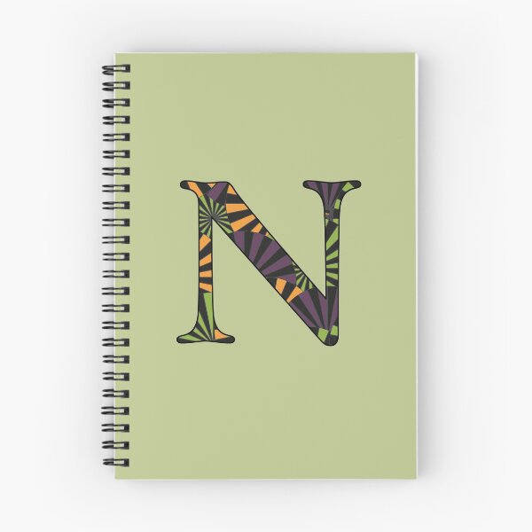 Item preview, Halloween Pinwheel Letter N Monogram designed and sold by vickennobile.