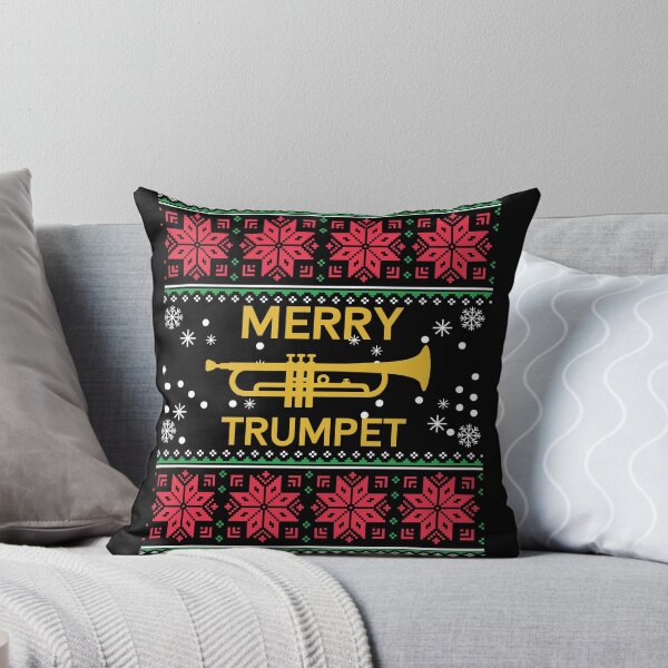 Item preview, Funny Trumpet Ugly Christmas Sweater designed and sold by mrsmitful.