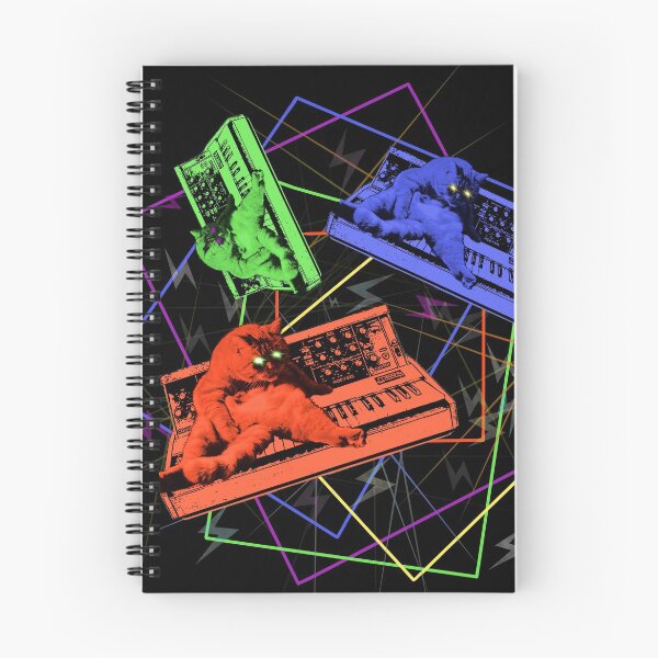 Item preview, Psychodelic Synthesizer Cat designed and sold by soundsociety.