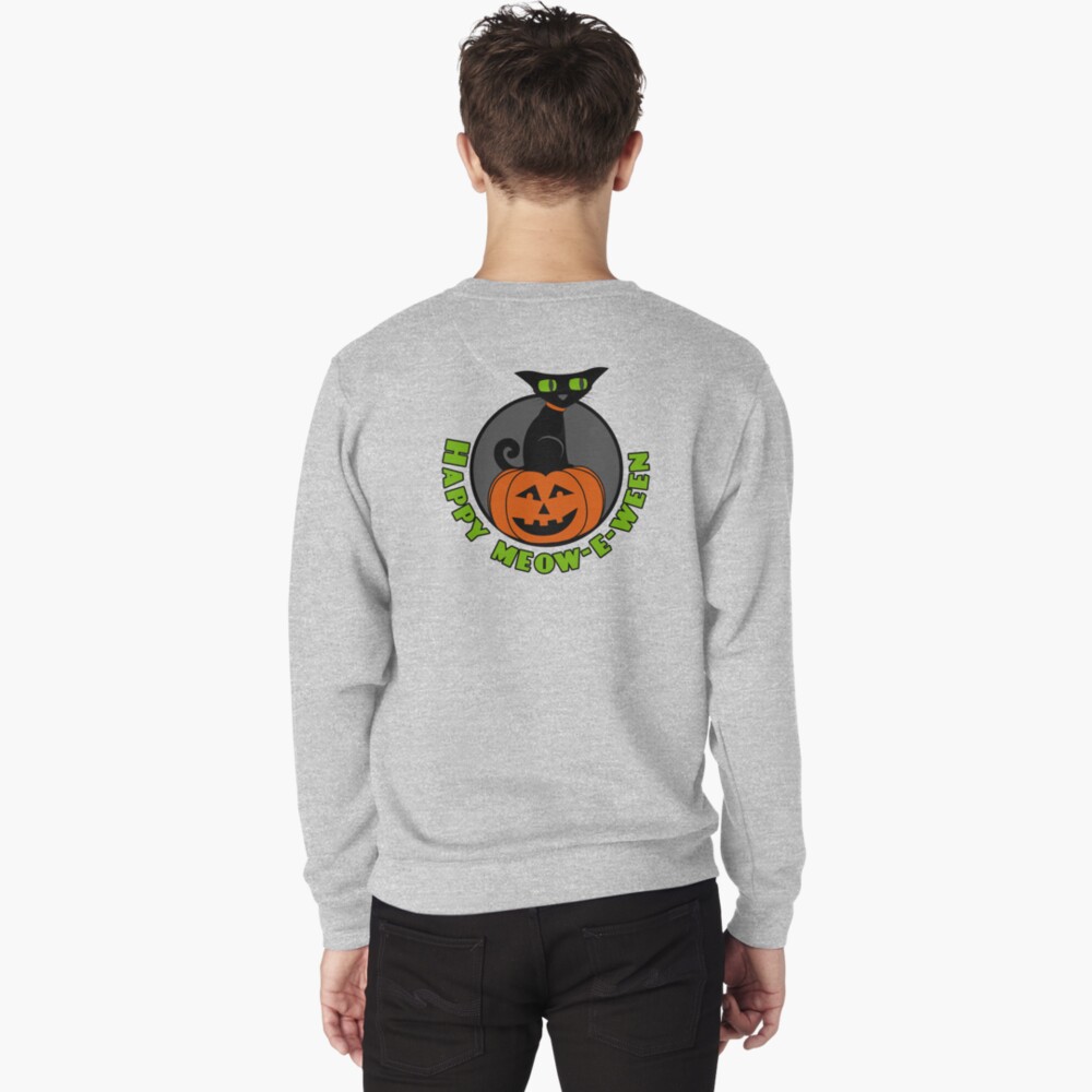 Midnight - Happy Meow-e-ween Pullover Sweatshirt