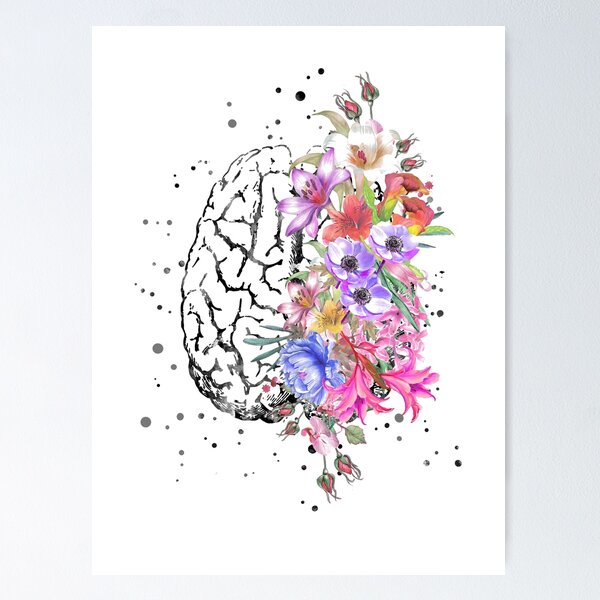 Brain flower tattoo | Tattoos, Rose tattoos, Brain tattoo