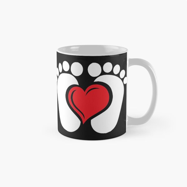 Item preview, Baby feet with heart designed and sold by tarek25.