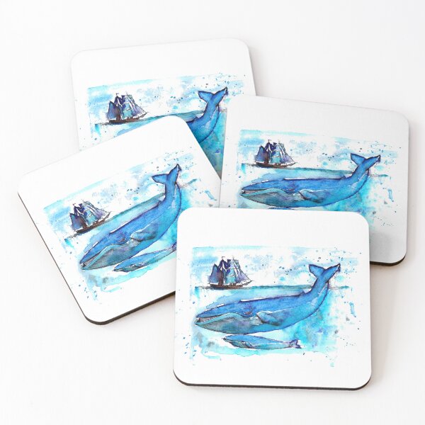 Item preview, Humpback whale, humpback, whale, watercolor humpback, watercolor whale designed and sold by Rosaliartbook.