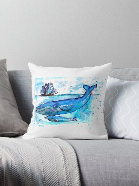 Artikel-Vorschau von Buckelwal, Buckelwal, Wal, Aquarell Buckel, Aquarell Wal, designt und verkauft von Rosaliartbook.