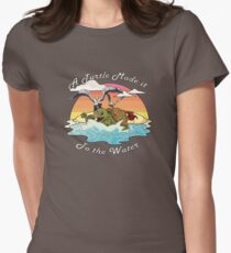 A Turtle Made it to the Water! Women's Fitted T-Shirt