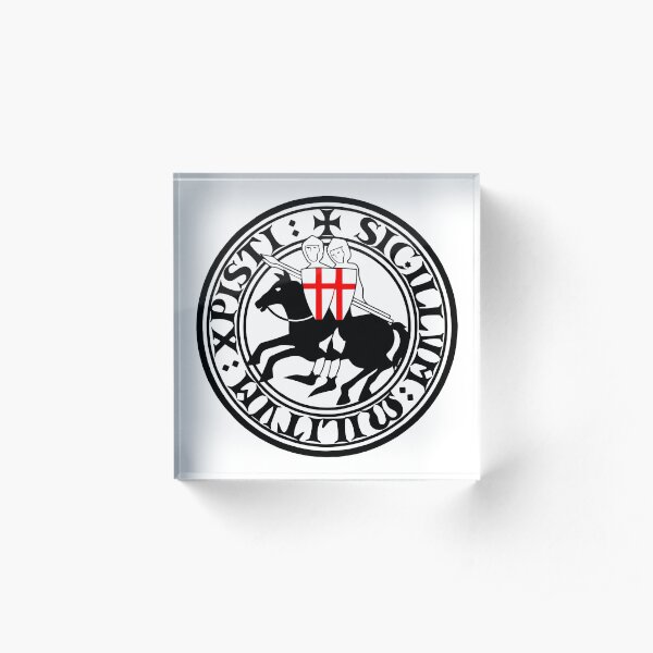 Knights Templar Acrylic Block