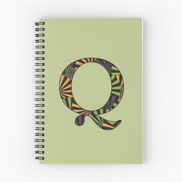 Item preview, Halloween Pinwheel Letter Q Monogram designed and sold by vickennobile.
