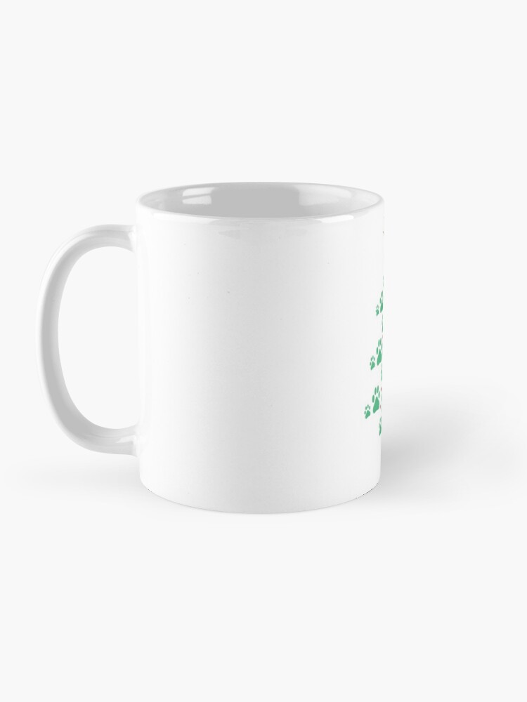 Alternate view of Super Cute Dog Paws Print Christmas Tree T-Shirt Coffee Mug