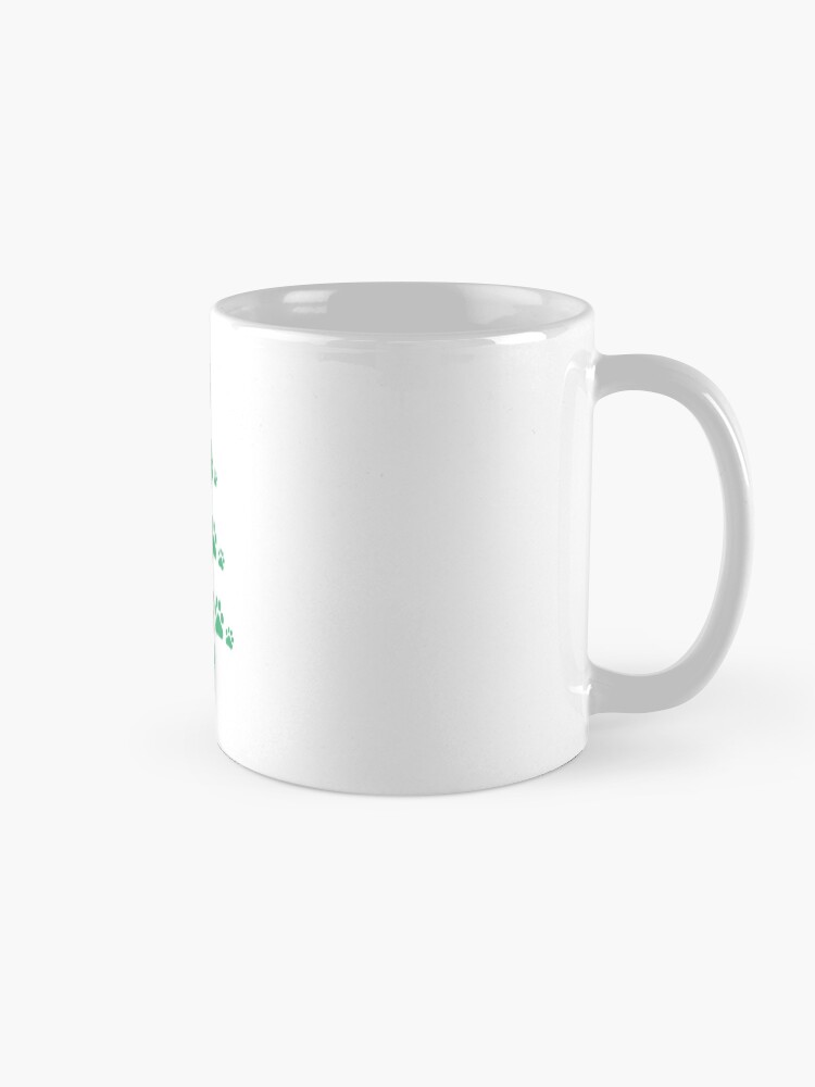 Alternate view of Super Cute Dog Paws Print Christmas Tree T-Shirt Coffee Mug
