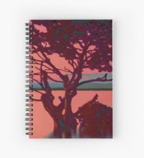 Wood in Sunset Spiral Notebook