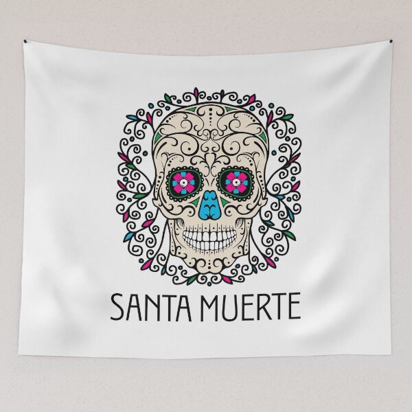 Item preview, La Santa Muerte Skeleton The Mexican Grim Shirt designed and sold by Oles Bielienkyi.