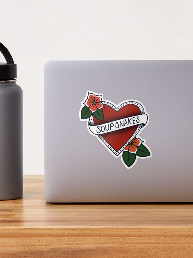 Love Soup Sticker Heart Stickers MacBook Stickers Laptop Stickers