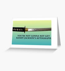 Step Brothers - Randy Jackson's Autograph Greeting Card