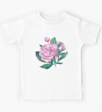Watercolor Peony Bouquet Kids Tee