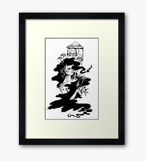 Ink Cap Mushroom Framed Print