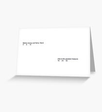 the buffet Greeting Card