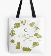 Foods rich in vitamin C. Tote Bag