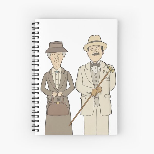 Marple and Poirot Spiral Notebook