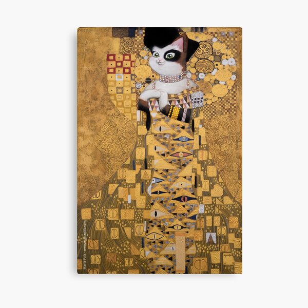 #meowdernart - The Portrait of Adele Bloch-Meower Canvas Print