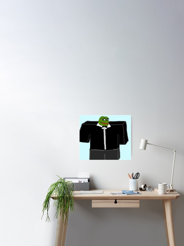 Roblox Pepe Poster By Vanobras Redbubble - cat pepe roblox