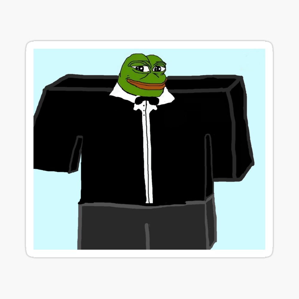 Roblox Pepe Poster By Vanobras Redbubble - roblox pepe poster