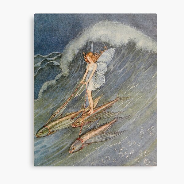 Vista previa del artículo con la obra «Pescado de equitación - Ida Rentoul Outhwaite», diseñado y vendido por forgottenbeauty.