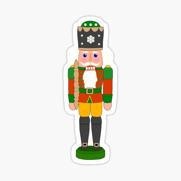 Nussknacker für den Weihnachtsmann Santa T-Shirt Sticker