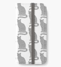Vinilo o funda para iPhone Mandala de gato gris