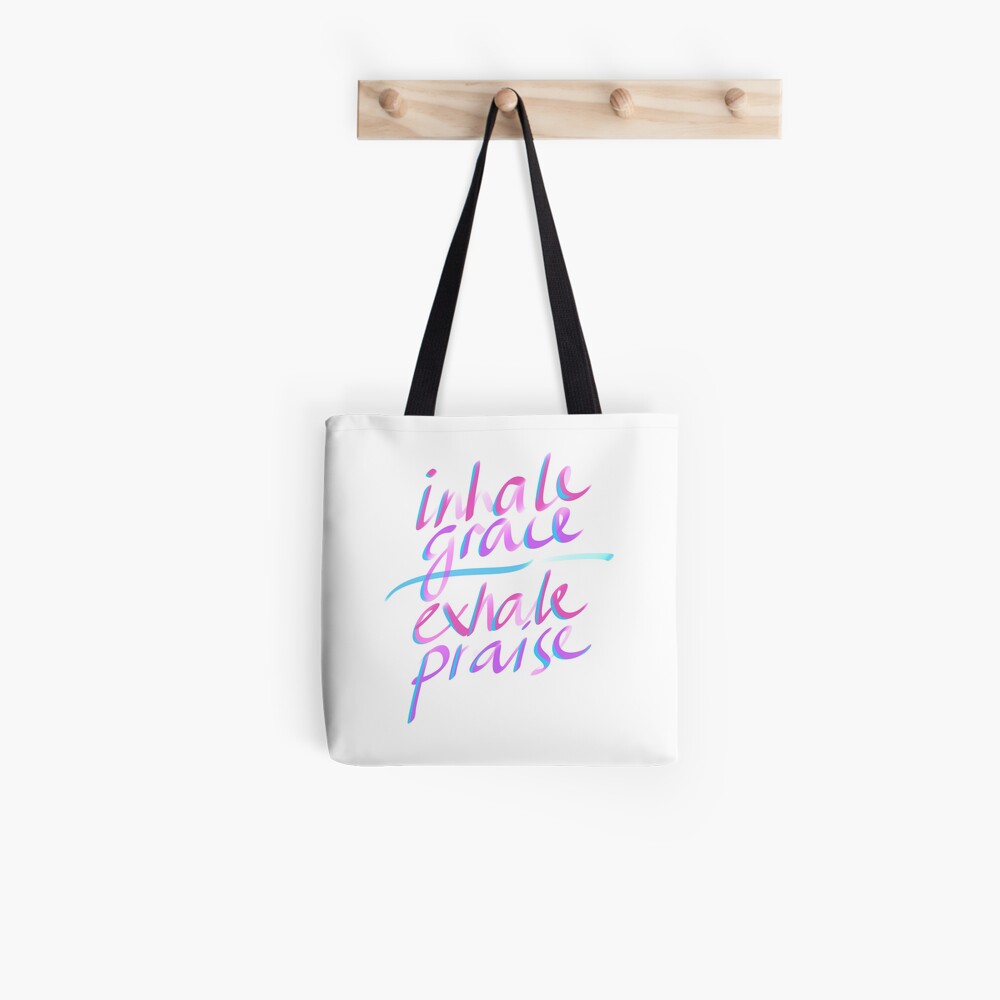 Inhale Grace Exhale Praise Christian Gift by TCC Publishing Tote Bag