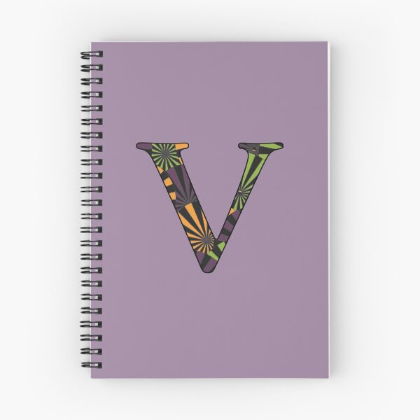 Item preview, Halloween Pinwheel Letter V Monogram designed and sold by vickennobile.
