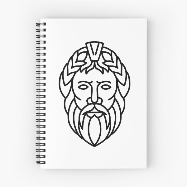 Item preview, Zeus God of Sky and Thunder Mono Line designed and sold by patrimonio.