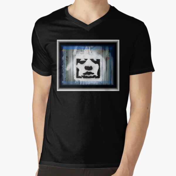 face in the city V-Neck T-Shirt