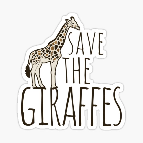 Artikel-Vorschau von Rette die Giraffen, designt und verkauft von Boog Monst .