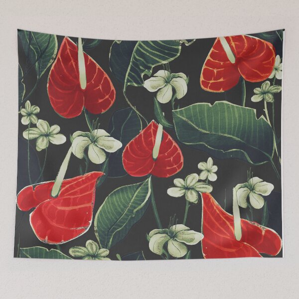 Item preview, red flowers tropical designed and sold by franciscomff.