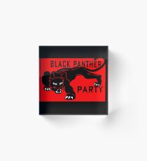 DIE SCHWARZE PANTHER-PARTEI Acrylblock