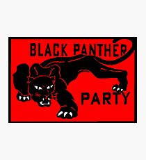THE BLACK PANTHER PARTY Photographic Print