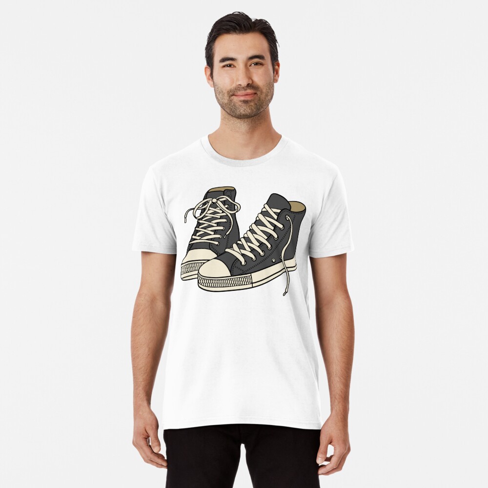 Grey Converse T Shirt By Dandarey Redbubble