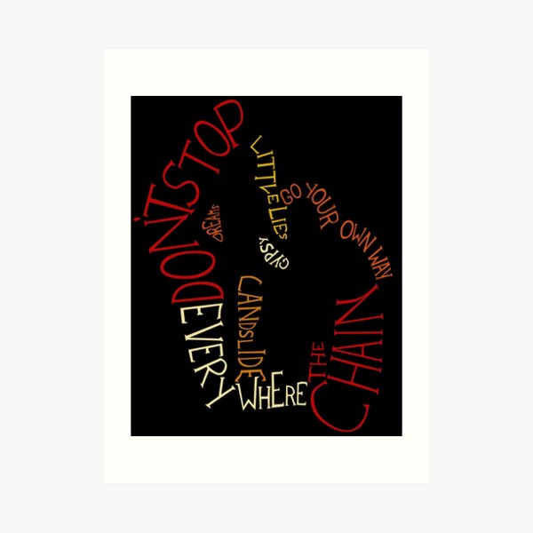 Fleetwood Mac - Songs Art Print