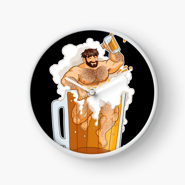 ADAM LIKES A BIG BEER Clock