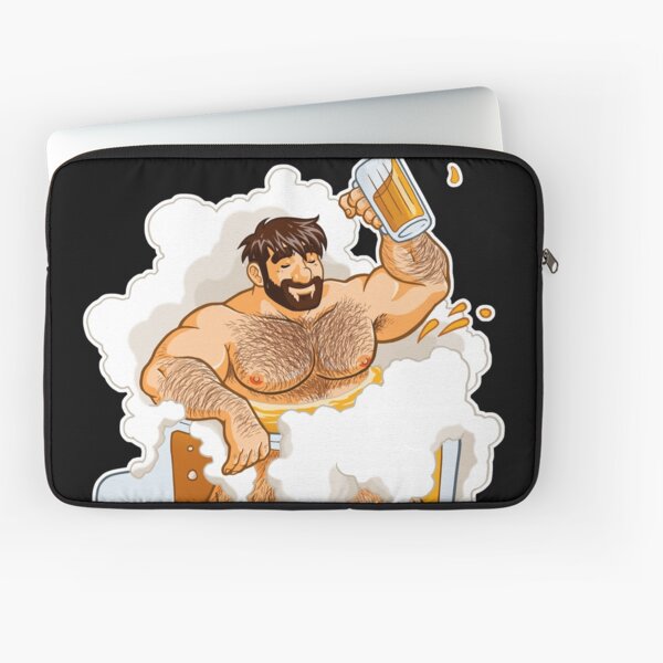ADAM LIKES A BIG BEER Laptop Sleeve